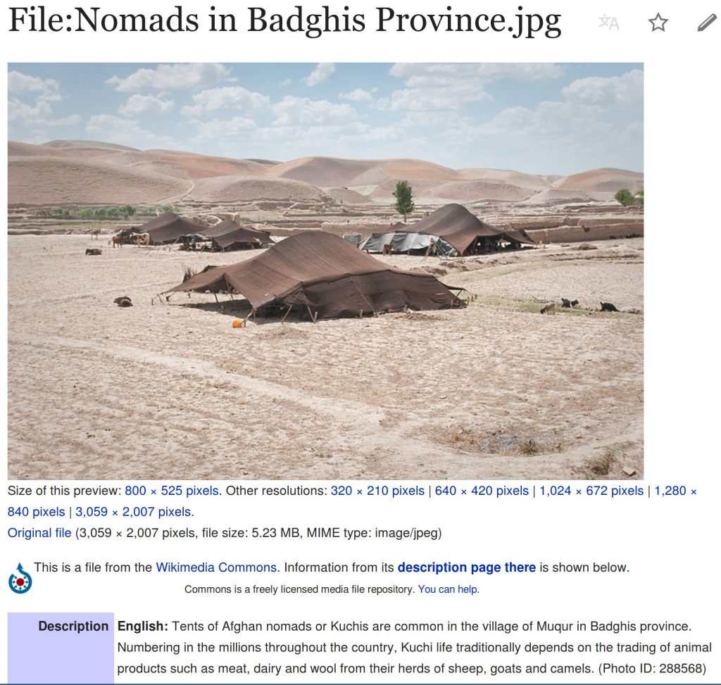 Nomads in Badghis Province