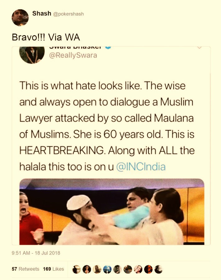 Halala With Maulana Video Sex - Morphed screenshot of Swara Bhasker's tweet circulated on social media -  Alt News